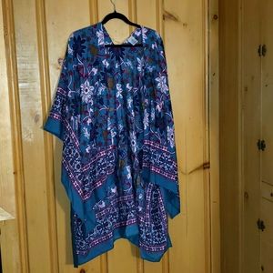 Patterned swim cover up xl